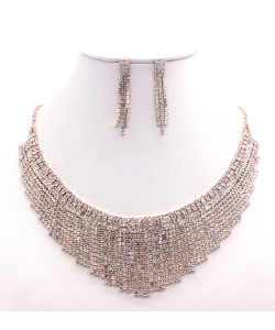 Rhinestone Necklace NB300599 RGCL